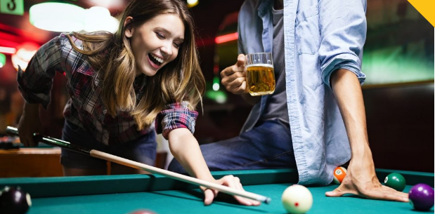 Players enjoying snooker at Snooker 24 Hours